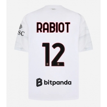Moški AC Milan Adrien Rabiot #12 Replika nogometni dresi Gostujoči 2026-27 Kratek Rokav