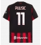 Moški AC Milan Christian Pulisic #11 Replika nogometni dresi Domači 2025-26 Kratek Rokav