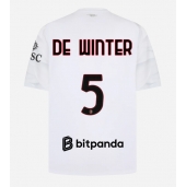 Moški AC Milan Koni De Winter #5 Replika nogometni dresi Gostujoči 2026-27 Kratek Rokav