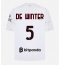 Moški AC Milan Koni De Winter #5 Replika nogometni dresi Gostujoči 2026-27 Kratek Rokav