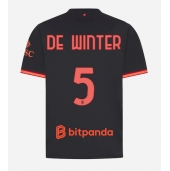 Moški AC Milan Koni De Winter #5 Replika nogometni dresi Tretji 2026-27 Kratek Rokav