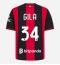 Moški AC Milan Mario Gila #34 Replika nogometni dresi Domači 2026-27 Kratek Rokav