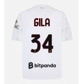 Moški AC Milan Mario Gila #34 Replika nogometni dresi Gostujoči 2026-27 Kratek Rokav