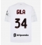 Moški AC Milan Mario Gila #34 Replika nogometni dresi Gostujoči 2026-27 Kratek Rokav