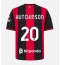 Moški AC Milan Omari Hutchinson #20 Replika nogometni dresi Domači 2026-27 Kratek Rokav