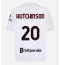 Moški AC Milan Omari Hutchinson #20 Replika nogometni dresi Gostujoči 2026-27 Kratek Rokav