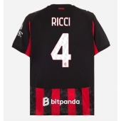 Moški AC Milan Samuele Ricci #4 Replika nogometni dresi Domači 2025-26 Kratek Rokav