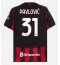 Moški AC Milan Strahinja Pavlovic #31 Replika nogometni dresi Domači 2025-26 Kratek Rokav