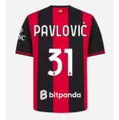 Moški AC Milan Strahinja Pavlovic #31 Replika nogometni dresi Domači 2026-27 Kratek Rokav