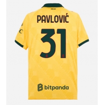 Moški AC Milan Strahinja Pavlovic #31 Replika nogometni dresi Tretji 2025-26 Kratek Rokav