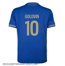 Moški AS Monaco Aleksandr Golovin #10 Replika nogometni dresi Gostujoči 2025-26 Kratek Rokav
