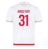 Moški AS Monaco Ansu Fati #31 Replika nogometni dresi Domači 2025-26 Kratek Rokav