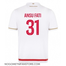 Moški AS Monaco Ansu Fati #31 Replika nogometni dresi Domači 2025-26 Kratek Rokav
