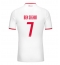 Moški AS Monaco Eliesse Ben Seghir #7 Replika nogometni dresi Domači 2024-25 Kratek Rokav