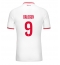 Moški AS Monaco Folarin Balogun #9 Replika nogometni dresi Domači 2024-25 Kratek Rokav