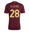 Moški AS Roma Enzo Le Fee #28 Replika nogometni dresi Domači 2024-25 Kratek Rokav