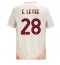 Moški AS Roma Enzo Le Fee #28 Replika nogometni dresi Gostujoči 2024-25 Kratek Rokav