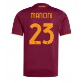 Moški AS Roma Gianluca Mancini #23 Replika nogometni dresi Domači 2025-26 Kratek Rokav