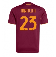 Moški AS Roma Gianluca Mancini #23 Replika nogometni dresi Domači 2025-26 Kratek Rokav