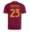 Moški AS Roma Gianluca Mancini #23 Replika nogometni dresi Domači 2025-26 Kratek Rokav