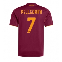 Moški AS Roma Lorenzo Pellegrini #7 Replika nogometni dresi Domači 2025-26 Kratek Rokav