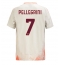 Moški AS Roma Lorenzo Pellegrini #7 Replika nogometni dresi Gostujoči 2024-25 Kratek Rokav