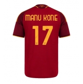 Moški AS Roma Manu Kone #17 Replika nogometni dresi Domači 2026-27 Kratek Rokav
