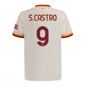 Moški AS Roma Santiago Castro #9 Replika nogometni dresi Gostujoči 2026-27 Kratek Rokav