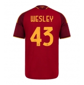 Moški AS Roma Wesley Franca #43 Replika nogometni dresi Domači 2026-27 Kratek Rokav