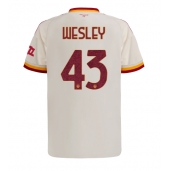 Moški AS Roma Wesley Franca #43 Replika nogometni dresi Gostujoči 2026-27 Kratek Rokav