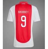 Moški Ajax Brian Brobbey #9 Replika nogometni dresi Domači 2024-25 Kratek Rokav