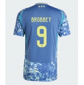Moški Ajax Brian Brobbey #9 Replika nogometni dresi Gostujoči 2024-25 Kratek Rokav