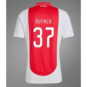 Moški Ajax Josip Sutalo #37 Replika nogometni dresi Domači 2024-25 Kratek Rokav