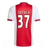 Moški Ajax Josip Sutalo #37 Replika nogometni dresi Domači 2025-26 Kratek Rokav