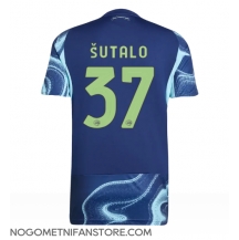 Moški Ajax Josip Sutalo #37 Replika nogometni dresi Gostujoči 2025-26 Kratek Rokav