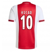 Moški Ajax Oscar Gloukh #10 Replika nogometni dresi Domači 2025-26 Kratek Rokav