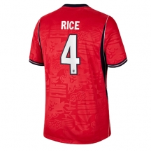 Moški Anglija Declan Rice #4 Replika nogometni dresi Gostujoči SP 2026 Kratek Rokav
