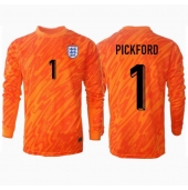 Moški Anglija Jordan Pickford #1 Vratar Replika nogometni dresi Domači EP 2024 Dolgi Rokav