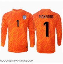 Moški Anglija Jordan Pickford #1 Vratar Replika nogometni dresi Domači EP 2024 Dolgi Rokav