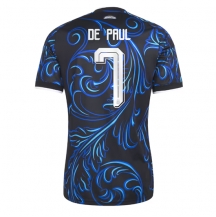 Moški Argentina Rodrigo De Paul #7 Replika nogometni dresi Gostujoči SP 2026 Kratek Rokav