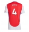 Moški Arsenal Ben White #4 Replika nogometni dresi Domači 2024-25 Kratek Rokav