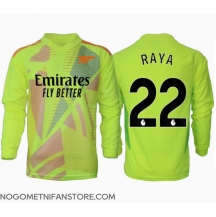 Moški Arsenal David Raya #22 Vratar Replika nogometni dresi Domači 2024-25 Dolgi Rokav