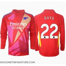 Moški Arsenal David Raya #22 Vratar Replika nogometni dresi Gostujoči 2024-25 Dolgi Rokav
