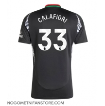 Moški Arsenal Riccardo Calafiori #33 Replika nogometni dresi Gostujoči 2024-25 Kratek Rokav