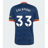 Moški Arsenal Riccardo Calafiori #33 Replika nogometni dresi Gostujoči 2026-27 Kratek Rokav