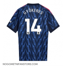 Moški Arsenal Viktor Gyokeres #14 Replika nogometni dresi Gostujoči 2025-26 Kratek Rokav