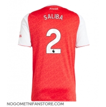 Moški Arsenal William Saliba #2 Replika nogometni dresi Domači 2025-26 Kratek Rokav