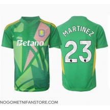 Moški Aston Villa Emiliano Martinez #23 Vratar Replika nogometni dresi Domači 2024-25 Kratek Rokav