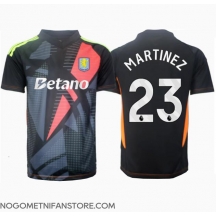 Moški Aston Villa Emiliano Martinez #23 Vratar Replika nogometni dresi Gostujoči 2024-25 Kratek Rokav