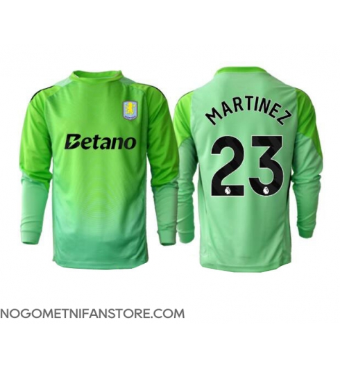Moški Aston Villa Emiliano Martinez #23 Vratar Replika nogometni dresi Gostujoči 2025-26 Dolgi Rokav Moški Aston Villa Emiliano Martinez #23 Vratar Replika nogometni dresi Gostujoči 2025-26 Dolgi Rokav